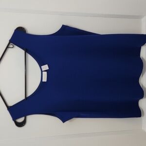Chico's Women's Microfiber Royal Blue Tank Top Size 2 (US L)